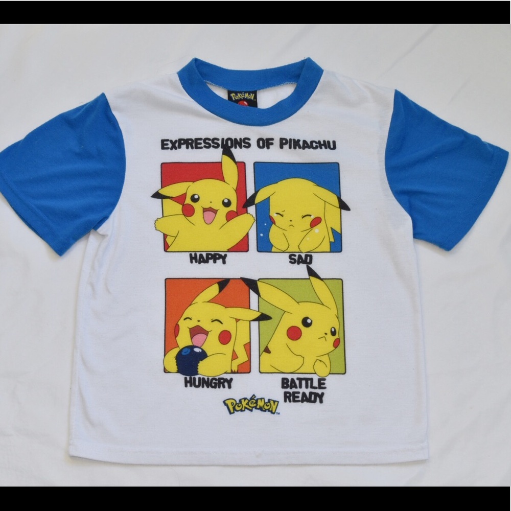 Expressions of pikachu shirt